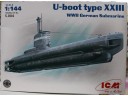 ICM WWII GERMAN SUBMARINE U-boot type XXIII 1/144 NO.S.004