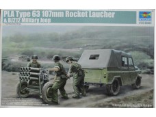 TRUMPETER 小號手 PLA Type 63 107mm Rocket Laucher & BJ212 Military Jeep 1/35 NO.02320