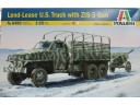 ITALERI Lend-Lease U.S. truck with ZIS 3 Gun 1/35 NO.6499