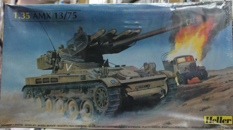 Maquette Heller Humbrol Char AMX 13 75 - Échelle 1/35 - Réf 81122 - Occasion Début Montage