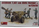 MiniArt GERMAN  7,62 cm GUN  FK288(r) w/CREW NO.35033