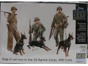 MASTER BOX Dogs in service in the US Marine Corps WW II Era 1/35 NO.MB35155