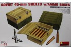 MiniArt SOVIET 45-mm SHELLS w/AMMO BOXES NO.35073