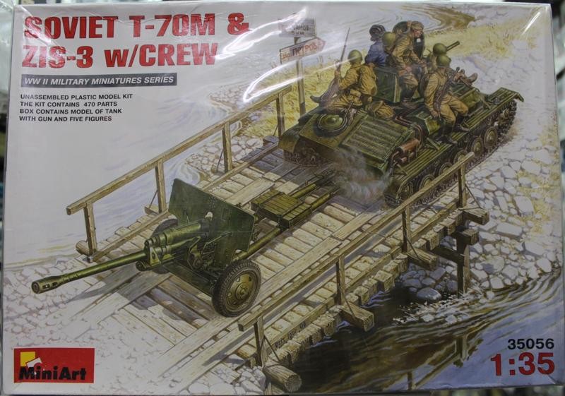 SOVIET T-70M & ZIS-3 w/CREW MiniArt 35056