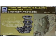 BRONCO 威駿 Infantry Tank Valentine Mk.I Early Type Workable Track Link Set 1/35 NO.AB3549