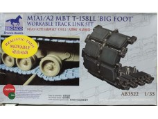 BRONCO 威駿 M1A1/A2 MBT T-158LL 'Big Foot' Workable Track Link Set 1/35 NO.AB3522