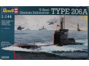 REVELL German Submarine U-Boot TYPE 206A 1/144 NO.05095
