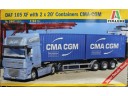 ITALERI DAF 105 XF with 2x20' Containers CMA-CGM 1/24 NO.3861