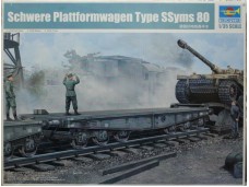 TRUMPETER 小號手 Schwere Plattformwagen Type SSyms 80 1/35 NO.00221