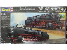 REVELL Dampflokomotiven BR 43 Tender 2'2 T30 & BR 43 Tender 2'2 T32 1/87 NO.02157