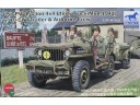BRONCO US GPW 1/4ton 4×4 Utility Truck (Mod.1942) w/10-cwt Trailer & Airborne Crew 1/35 NO.CB35106