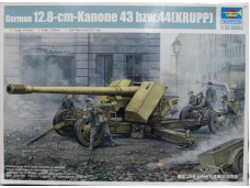 TRUMPETER 小號手 German 12.8-cm-Kanone 43 bzw. 44 (Krupp) 1/35 NO.02317
