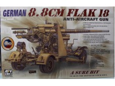AFV CLUB 戰鷹 GERMAN 8.8 CM FLAK 18 ANTI-AIRCRAFT GUN 1/35 NO.AF35088