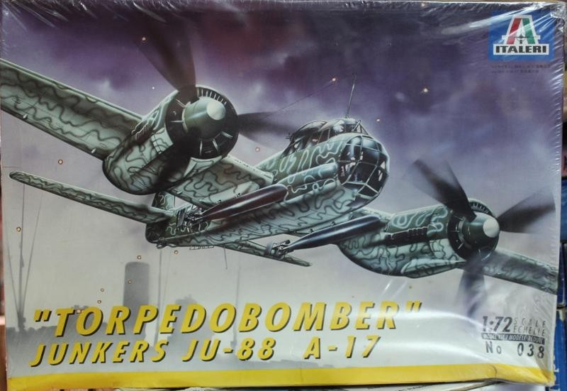 bomber,sunk italeri junkers ju 88 a-17 torpedobomber 1/72 no.038