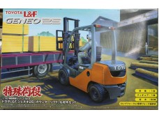 AOSHIMA 青島 Toyota L&F Geneo 25 (Counter Lift) & Lumber Set 1/32 NO.048269
