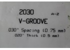 EVERGREEN SCALE MODELS V-GROOVE Spacing 0.75mm Thick 0.5mm 一包一片 15cmx30cm NO.2030