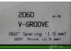 EVERGREEN SCALE MODELS V-GROOVE Spacing 1.5mm Thick 0.5mm 一包一片 15cmx30cm NO.2060