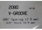 EVERGREEN SCALE MODELS V-GROOVE Spacing 2.0mm Thick 0.5mm 一包一片 15cmx30cm NO.2080