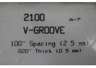 EVERGREEN SCALE MODELS V-GROOVE Spacing 2.5mm Thick 0.5mm 一包一片 15cmx30cm NO.2100