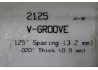 EVERGREEN SCALE MODELS V-GROOVE Spacing 3.2mm Thick 0.5mm 一包一片 15cmx30cm NO.2125
