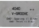 EVERGREEN SCALE MODELS V-GROOVE Spacing 1.0mm Thick 1.0mm 一包一片 15cmx30cm NO.4040