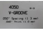 EVERGREEN SCALE MODELS V-GROOVE Spacing 1.3mm Thick 1.0mm 一包一片 15cmx30cm NO.4050