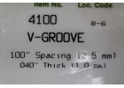 EVERGREEN SCALE MODELS V-GROOVE Spacing 2.5mm Thick 1.0mm 一包一片 15cmx30cm NO.4100