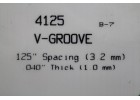 EVERGREEN SCALE MODELS V-GROOVE Spacing 3.2mm Thick 1.0mm 一包一片 15cmx30cm NO.4125