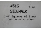 EVERGREEN SCALE MODELS SIDEWALK Squares 6.3mm Thick 1.0mm 一包一片 15cmx30cm NO.4516