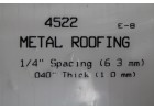 EVERGREEN SCALE MODELS METAL ROOFING Spacing 6.3mm Thick 1.0mm 一包一片 15cmx30cm NO.4522