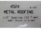 EVERGREEN SCALE MODELS METAL ROOFING Spacing 12.7mm Thick 1.0mm 一包一片 15cmx30cm NO.4524