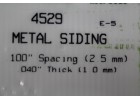 EVERGREEN SCALE MODELS METAL SIDING Spacing 2.5mm Thick 1.0mm 一包一片 15cmx30cm NO.4529