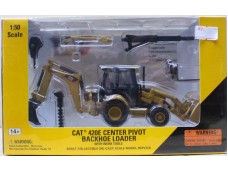 NORTHWEST CAT 420E CENTER PIVOT BACKHOE LOADER with work tools 挖掘裝載機 1/50 合金工程車模型完成品 NO.55143