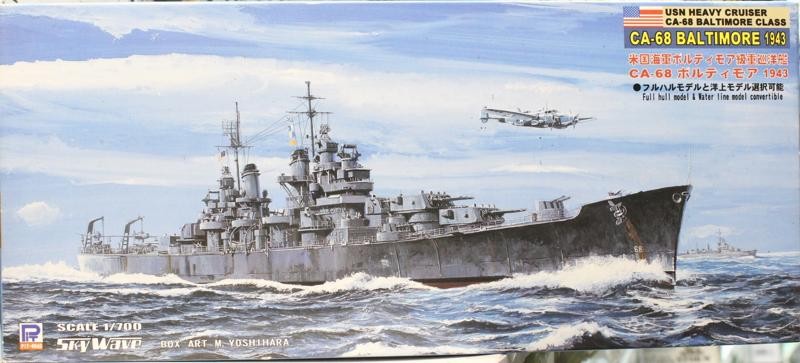 PIT-ROAD ピットロード　米国海軍重巡洋艦　CA-68 バルチモア PitRoad 1/700 US Heavy Cruiser USS Baltimore CA-68 1944 W235