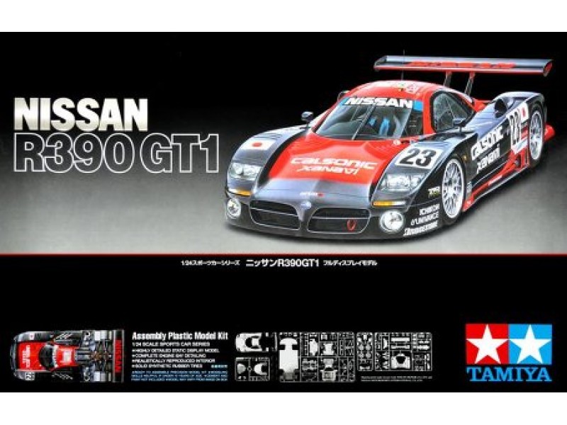 Tamiya 1:24 – Maquette Nissan R390 GT1 – Construction Plastique Pour Modélistes Passionnés – Niveau Détail élevé