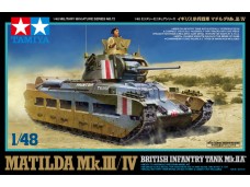 TAMIYA 比例 1/48 英國步兵坦克 Matilda Mk.III / IV 組裝模型 需黏著+上色 32572