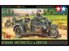 TAMIYA 比例 1/48 德國 德軍 邊車 摩托車 組裝模型 需黏著+上色 32578
