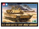 TAMIYA 比例1/48 美國 M1A2 現代主力坦克 台灣陸軍將引用 坦克 組裝模型 需黏著+上色 32592
