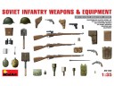 MiniArt 35102 SOVIET  INFANTRY  WEAPONS  AND  EQUIPMENT  比例 1/35 需 黏著上色