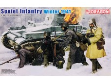 Dragon Soviet Infantry Winter 1941 比例 1/35 士兵  組裝模型 6744