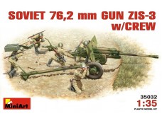 MiniArt SOVIET  76.2 mm DIV   FIELD  GUN  ZIS-3 w/CREW 1/35 NO.35032