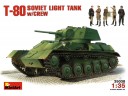 MiniArt SOVIET T-80 LIGHT  TANK  w/CREW 1/35 NO.35038