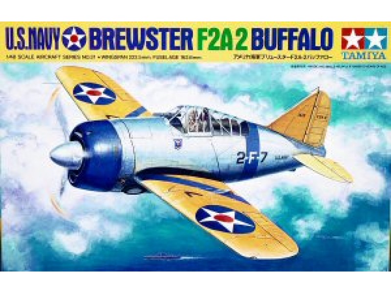 Maquette TAMIYA 1/48 Brewster F2A Buffalo - Avion WW2, Kit à Monter