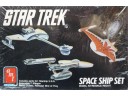 AMT STAR TREK SPACE SHIP SET NO.6677
