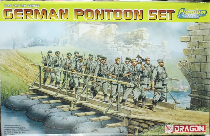 DRAGON MODELS GERMAN PONTOON SET PLASTIC MODEL KIT 6135 1:35 SCALE FACTORY SEALE