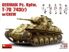 MiniArt GERMAN  Pz. Kpfw. T-70 743(r) w/CREW NO.35026