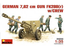 MiniArt GERMAN  7,62 cm GUN  FK288(r) w/CREW NO.35033