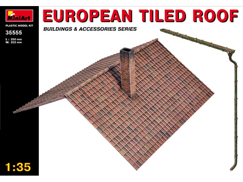 miniart european tiled roof no.35555