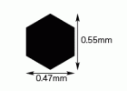 雷射金屬網片 六角形  網子尺寸:長8.5x寬4.5 公分 日本 HASEGAWA PA-43 PA43