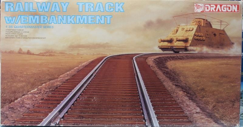 Maquette Dragon 1/35 Char 3825 Railway Track With Embankment - DRAGON YL105